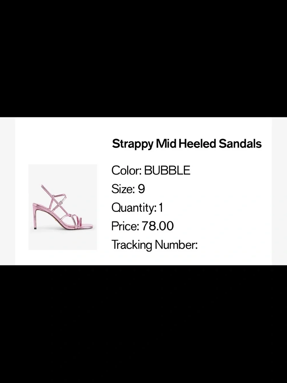 Express Metallic Pink Strappy High Heel Sandals - Women Size 9